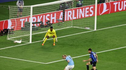 Haaland y Guardiola.