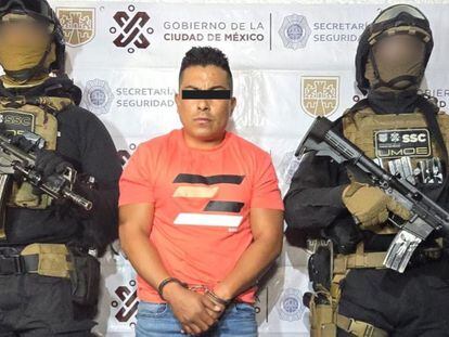 Carlos Mendoza, alias El Cindy, tras ser arrestado.