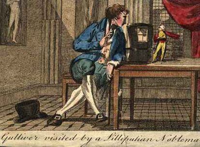 <i>Gulliver visited for a lilliputian nobleman. </i>