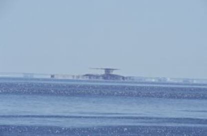 Fatamorgana en el mar de Labrador, Canadá.