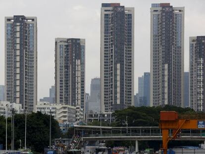 Torres de apartamentos en la ciudad de Shenzhen.