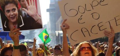 Manifestaci&oacute;n a favor de Rousseff el domingo en Sao Paulo