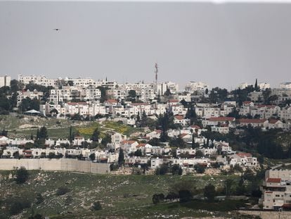 El asentamiento israelí de Ma'ale Adunim, en la Cisjordania ocupada, en una foto de archivo.