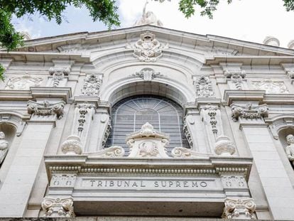 Fachada del Tribunal Supremo en Madrid.