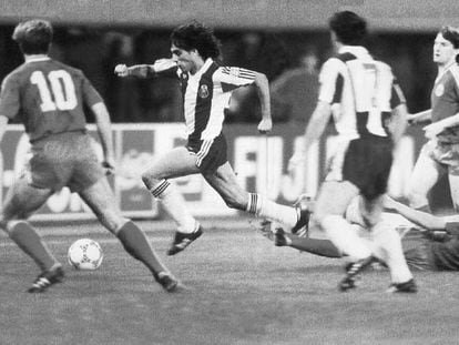 Futre, en la final europea Oporto-Bayern de 1987.