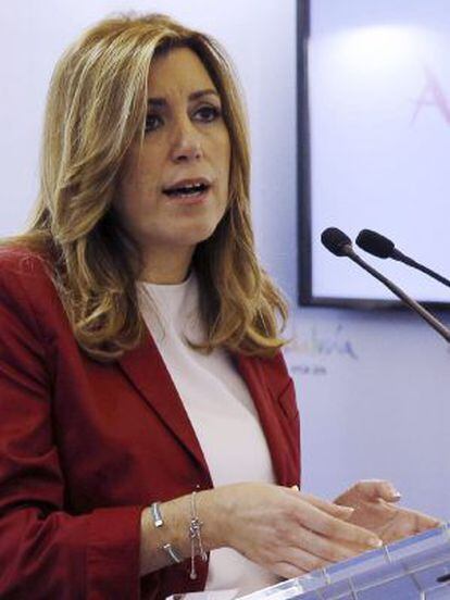 Susana Díaz, el miércoles.