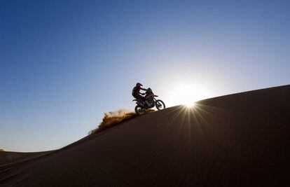 Kevin Benavides en la séptima etapa del Dakar 2020.