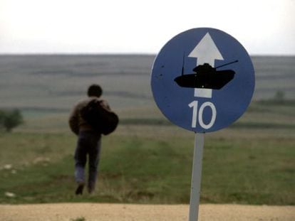 Campo de tiro de la base militar de Castrillo del Val (Burgos)