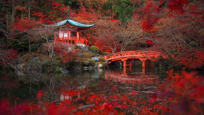 En la imagen, templo japonés de Daigoji en Tokio (Japón) también conocido como el 'templo de las flores', fue declarado Patrimonio de la Humanidad en 1994.