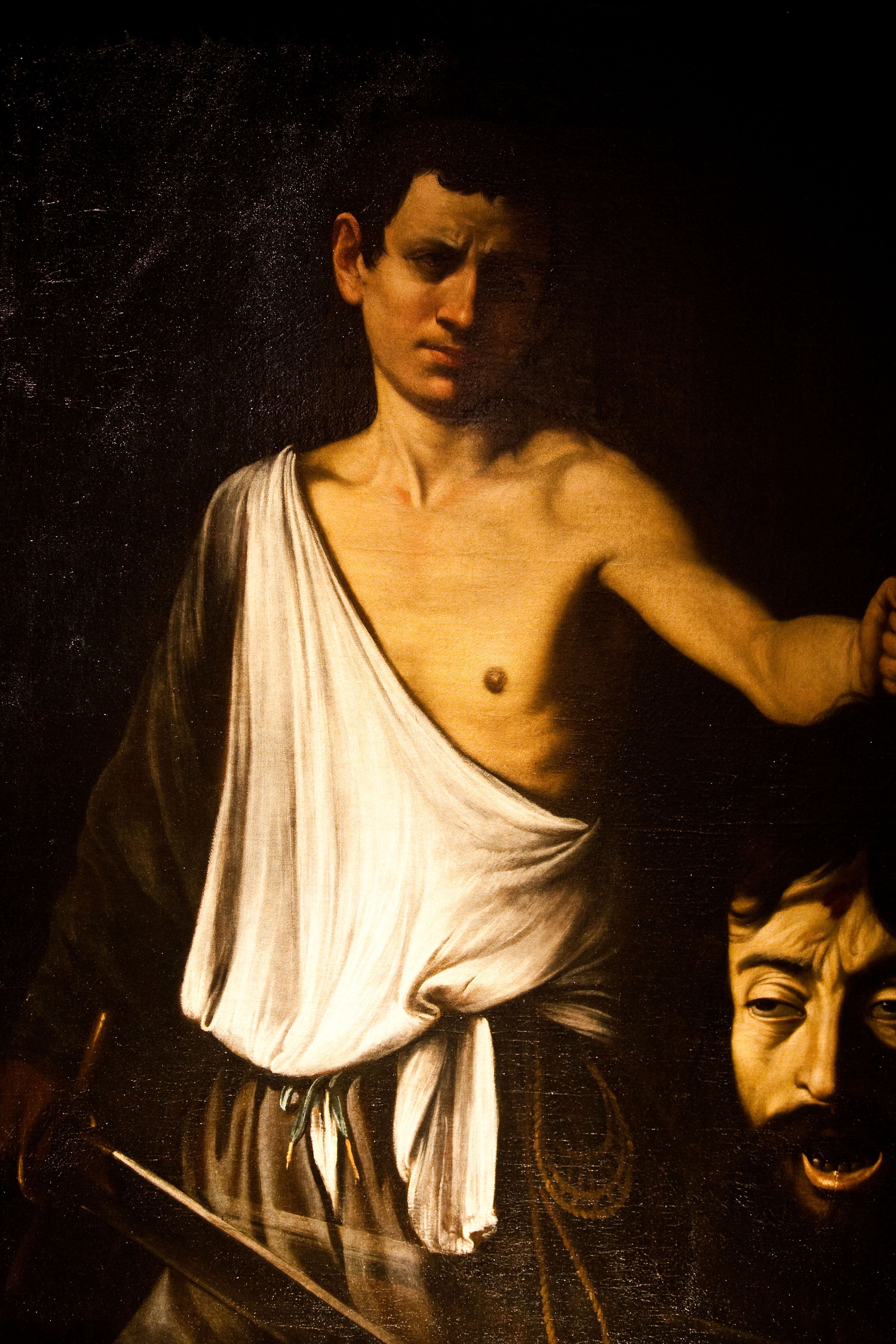 David con la cabeza de Goliat (1600), de Caravaggio.