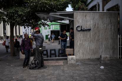 En San Salvador, un local de información de Chivo, la billetera electrónica de Bitcoin creada por el gobierno.