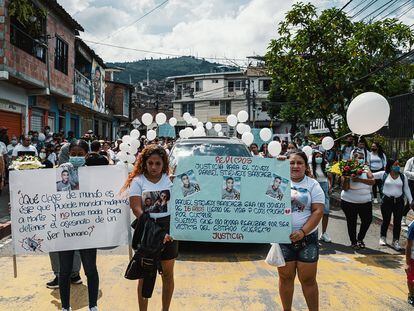 Una manifestación para exigir justicia por la muerte de Daniel Sánchez, de 16 años.
