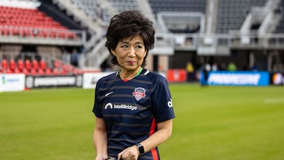 La empresaria Michele Kang, dueña del Washington Spirit y del Olympique de Lyon, en una fotografía de 2021.