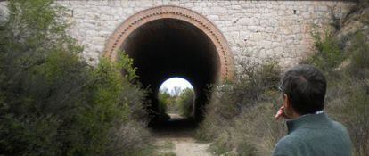 Un túnel de la vía férrea Torrejón-Tarancón, construida en 1937 para sortear el cerco franquista a Madrid.
