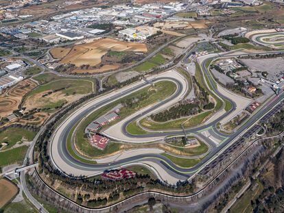 Vista aérea de la pista del Gran Premio de Cataluña.