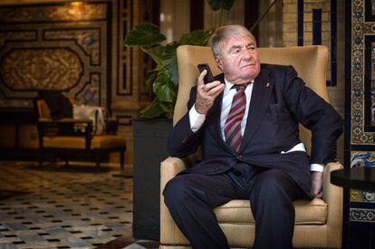Claude Lanzmann, en Sevilla, adonde acudió a presentar 'El último de los injustos'.