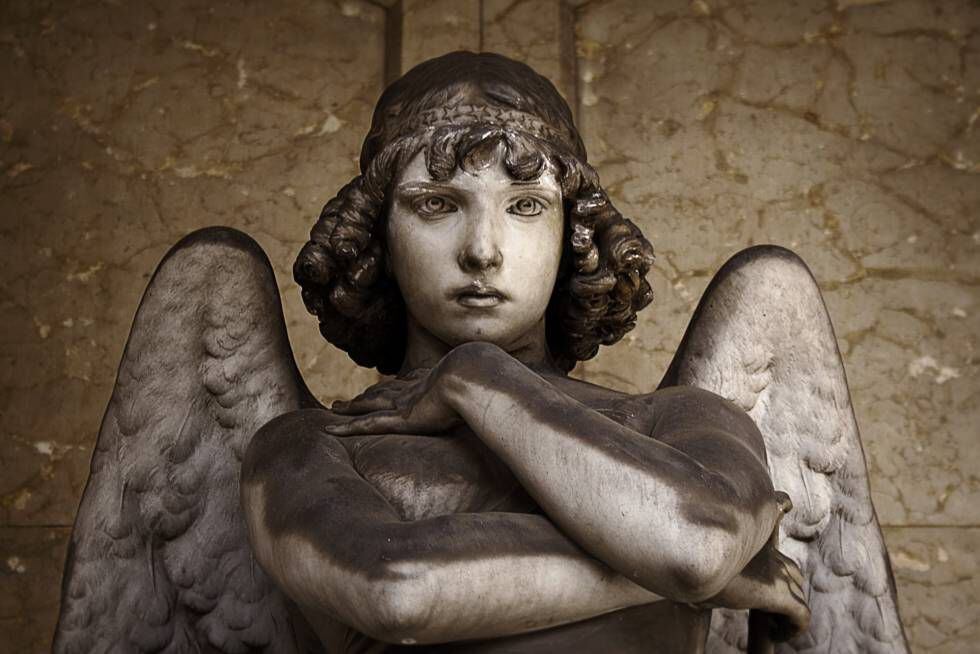 El Ángel de Monteverde, en el cementerio de Staglieno, en Génova.