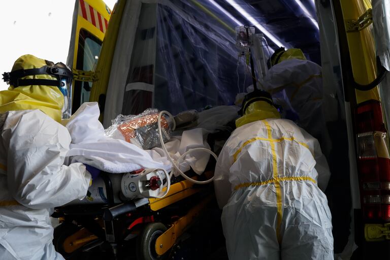Sanitarios del SUMMA durante la crisis de la covid-19.