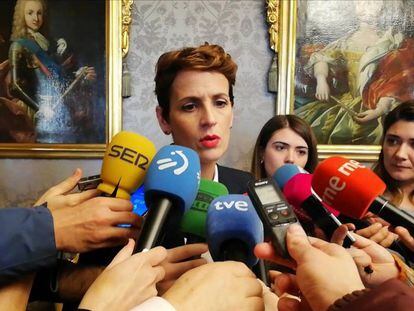 María Chivite, presidenta del Gobierno de Navarra.