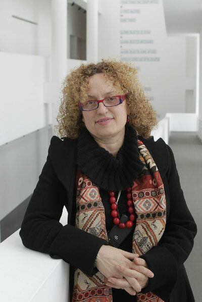 Carolyn Christov-Bakargiev, durante su estancia en Barcelona.