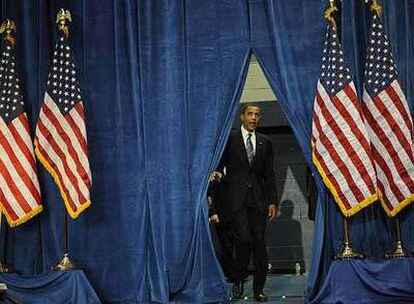 Barack Obama se dispone a pronunciar un discurso sobre política económica en la localidad de Golden (Colorado).