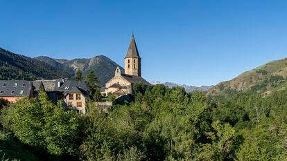 La iglesia de San Andrèu, en Salardú, en La Vall d'Aran (Lleida).