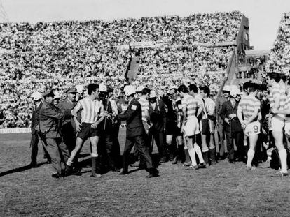 El duelo entre Racing de Avellaneda y Celtic de Glasgow de 1967 hubo cinco expulsados en el partido de desempate.
