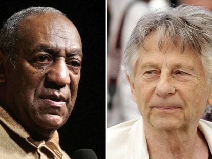 Bill Cosby y Roman Polanski, en imágenes de 2006 y 2017, respectivamente. 