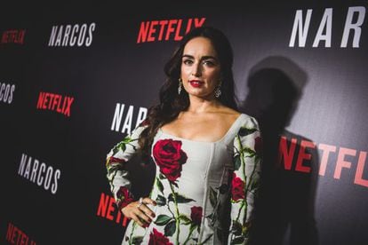 Ana de la Reguera, en la presentación de 'Narcos' en Brasil.