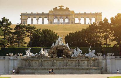 El palacio Schönbrunn de Viena (Austria).