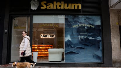 Un local de haloterapia en el centro de Madrid el 25 de octubre de 2023.