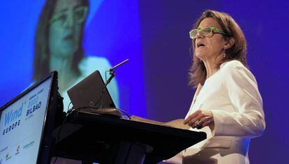 La vicepresidenta tercera y ministra para la Transición Ecológica, Teresa Ribera.
