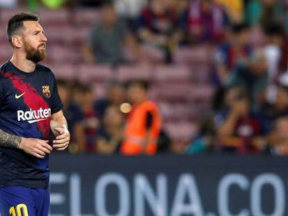 El jugador del FC Barcelona Leo Messi.