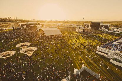 Imagen aérea del Mad Cool Festival.