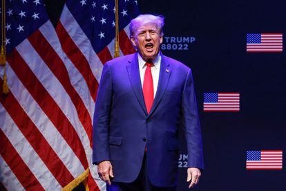 El expresidente de los Estados Unidos, Donald Trump, en un evento en Davenport, Iowa, el 13 de marzo.