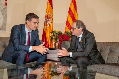 Pedro Sánchez i Quim Torra el 20 de desembre.