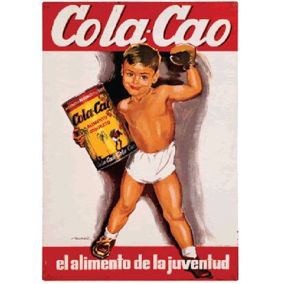 Cola Cao logró fama, además de por los carteles, por su pegadizo jingle televisivo