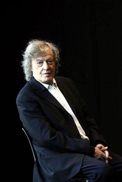 El autor británico Tom Stoppard, ayer en Madrid.