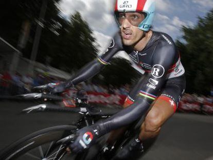 Fabian Cancellara, durante la etapa prólogo