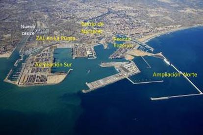 Imagen explicativa del Puerto de Valencia proporcionada por Ciutat-Port.