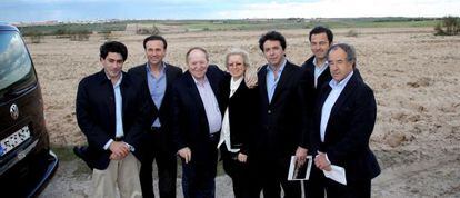 Sheldon Adelson, durante su visita a Alcorcón en mayo.