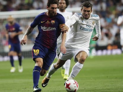 Messi y Kovacic en agosto en la Supercopa.