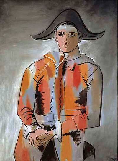 <i>Arlequín con las manos cruzadas</i>, de Pablo Picasso.