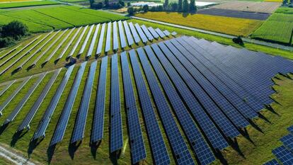 Planta de energía solar de Amazon.