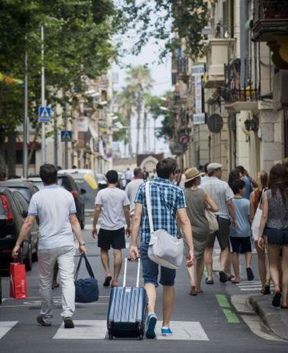 El alojamiento en casas particulares crece en ciudades como Barcelona. 