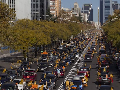 Ambiente durante la manifestación en Madrid.