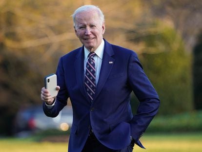 Joe Biden al llegar a la Casa Blanca el 9 de marzo de 2023.