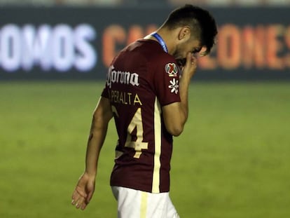 Oribe Peralta durante la final de vuelta contra Tigres