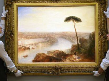 La obra &#039;Rome, from Mount Aventine&#039; de Turner.