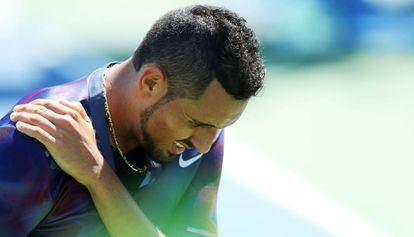 Nick Kyrgios, durante su partido contra Millman en Nueva York.